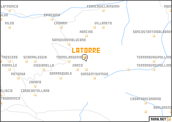 map of La Torre