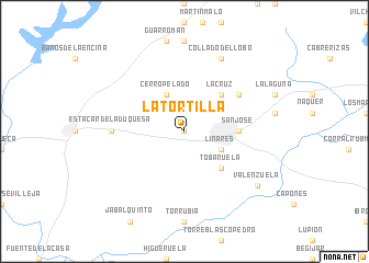 map of La Tortilla