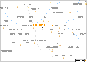 map of La Tortolca