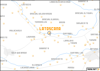 map of La Toscana