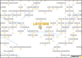 map of La Totoña