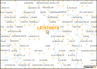 map of La Totumita