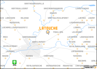 map of La Touche