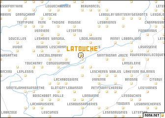 map of La Touche