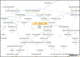 map of La Touche