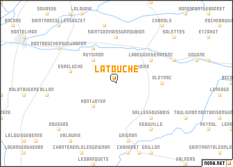 map of La Touche