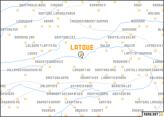 map of Latoue