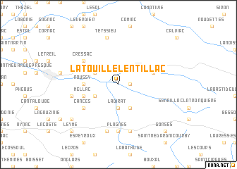 map of Latouille-Lentillac