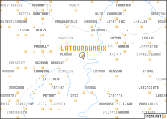 map of La Tour-du-Meix