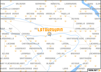 map of La Tour-du-Pin