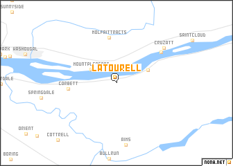 map of Latourell