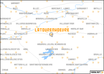 map of Latour-en-Woëvre