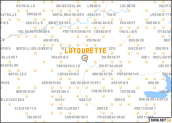 map of La Tourette