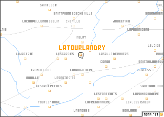 map of La Tourlandry