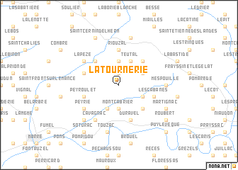 map of Latournerie