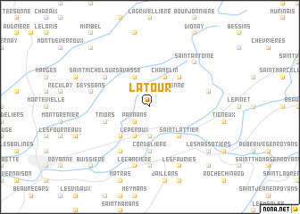 map of La Tour