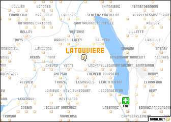 map of La Touvière