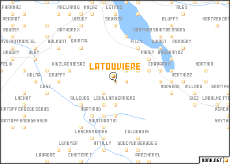 map of La Touvière