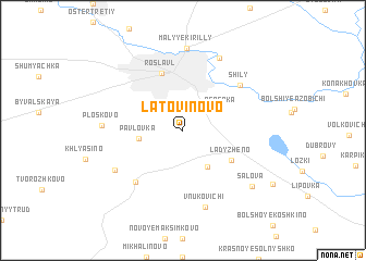 map of Latovinovo