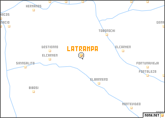 map of La Trampa