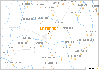 map of La Tranca