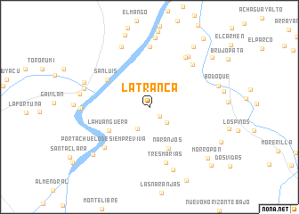 map of La Tranca