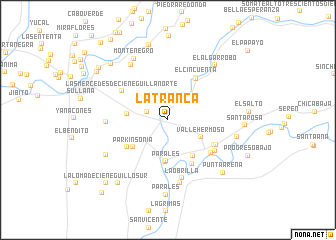 map of La Tranca