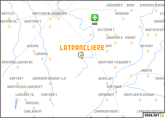 map of La Tranclière