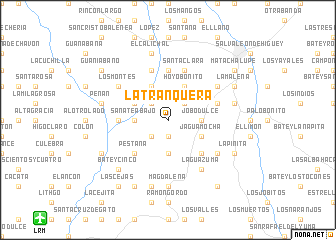 map of La Tranquera