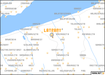 map of Látrány