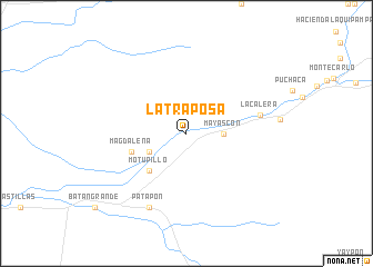 map of La Traposa