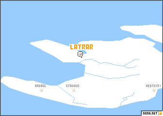map of Látrar