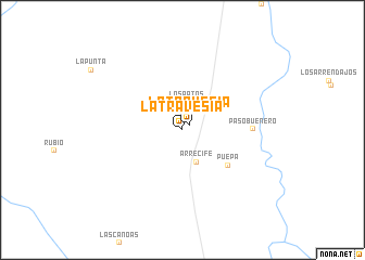 map of La Travesia