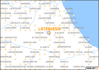 map of La Travesía