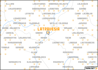 map of La Travesía