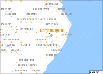 map of La Travesía