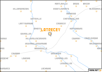 map of Latrecey