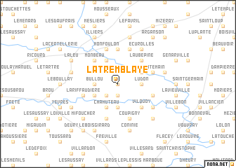 map of La Tremblaye