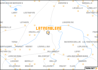 map of La Tremblère