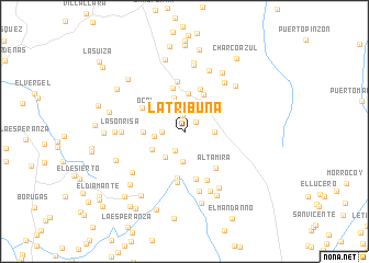 map of La Tribuna