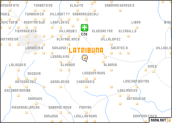 map of La Tribuna