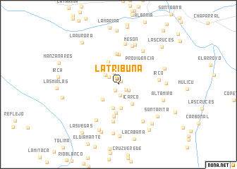 map of La Tribuna