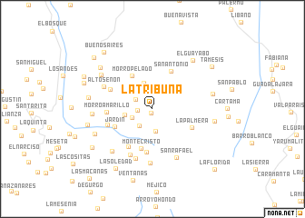 map of La Tribuna