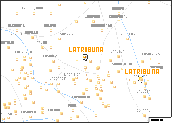 map of La Tribuna