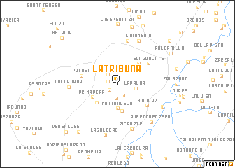 map of La Tribuna