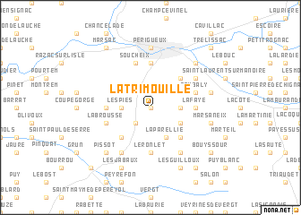 map of La Trimouille