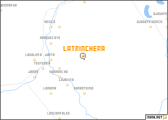 map of La Trinchera