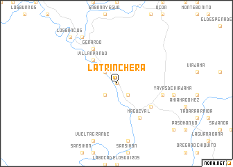 map of La Trinchera