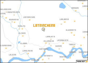 map of La Trinchera