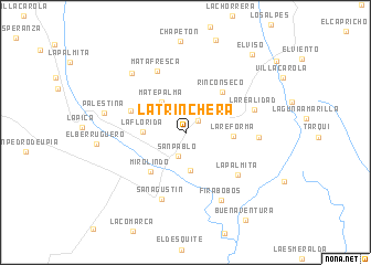 map of La Trinchera